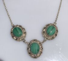 Collana con malachite usato  Torre del Greco