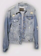 Jaqueta jeans Guess masculina tamanho médio estilo dillon rasgado azul claro jeans , usado comprar usado  Enviando para Brazil