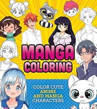 Libro para colorear manga: lindos personajes de anime y manga a color (colorear creativamente),  segunda mano  Embacar hacia Mexico
