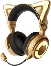 YOWU 4ª Geração DJ Cat Ear Fone de Ouvido para Jogos Fone de Ouvido com RGB Personalizável | Dourado comprar usado YOWU 4ª Geração DJ Cat Ear Fone de Ouvido para Jogos Fone de Ouvido com RGB Personalizável | Dourado comprar usado  Enviando para Brazil