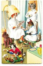 Cartão postal Alfred Mainzer salão de beleza cabelo de gatos antropomórficos 4739 UNP comprar usado  Enviando para Brazil