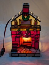 Meyda Lighting Tiffany Vitral Meias de Natal Lareira Lâmpada de Acento comprar usado  Enviando para Brazil