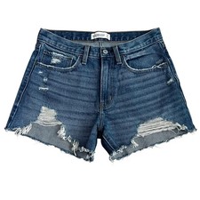 Shorts jeans A&F Abercrombie Fitch Boyfriend tamanho 2 | 26 desgastados *Perfume* comprar usado  Enviando para Brazil