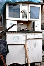 VINTAGE Meble Kuchenne Kuchnia Kredens Lustro Zabytkowe Furniture Dresser Mirror na sprzedaż  PL