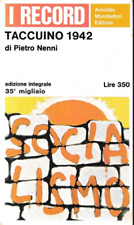 Nenni pietro. taccuino usato  Reggello