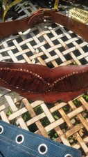 Vintage.brown leather belt for sale  DARWEN