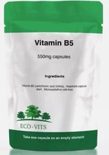 Cápsulas de ácido pantotênico de vitamina B5 550mg – Suporta energia e saúde da pele comprar usado  Enviando para Brazil
