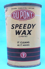 RARO Vintage Anos 1940 DuPont CERA RÁPIDA 7 Amostras Grátis Lata Garagem Publicidade Automotiva comprar usado  Enviando para Brazil