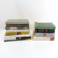 12 Roman Empire History & Novels Book Lot Roman People Rubicon Fall of Rome comprar usado  Enviando para Brazil