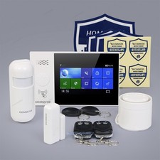 HOMSECUR Version FR! Alarme Maison Écran tactile Sans Fil WIFI 4G GSM LCD, usado comprar usado  Enviando para Brazil