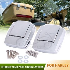 Chrome Aluminum Tour Pack Pak Latches For Harley Electra Glide FLHTK EFI FLHTCI na sprzedaż  Wysyłka do Poland