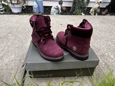 Women burgundy timberlands for sale  Rochester