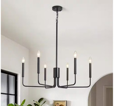 Light chandelier black for sale  Smyrna