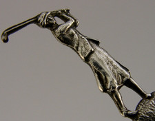 COLHER DE CAFÉ INGLESA PRATA ESTERLINA SÓLIDA GOLFISTA 1926 GOLFE ESPORTIVO comprar usado  Enviando para Brazil