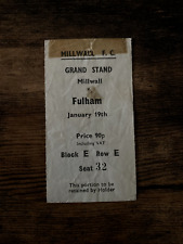 Ticket millwall fulham for sale  LICHFIELD