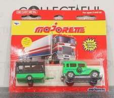MAJORETTE #328 - TOYOTA 4X4 COM REBOQUE DE GAIOLA DE LÍTIO - CONJUNTO FUNDIDO *RARO* MOC🔥, usado comprar usado  Enviando para Brazil