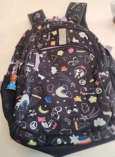 Mochila unicórnio arco-íris cinza escuro/roxo para meninas usada comprar usado  Enviando para Brazil