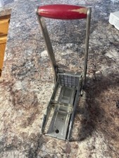 CORTADOR DE BATATA FRANCESA VINTAGE EKCO CABO VERMELHO MADEIRA comprar usado  Enviando para Brazil