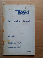 Bsa b31 b33instruction for sale  BRADFORD