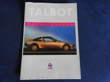 Catalogue talbot matra d'occasion  Saint-Cyr-sur-Mer