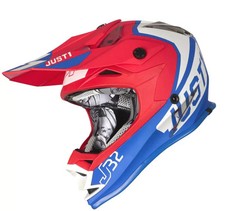 Capacete de motocross juvenil JUST1 J32 vermelho azul e branco tamanho juvenil médio comprar usado  Enviando para Brazil