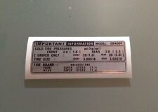 Usado, ADESIVO DE INFORMAÇÕES DE PNEU CB400 FOUR CB400F 400/4 comprar usado  Enviando para Brazil