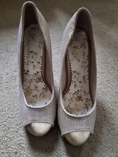 Gold shimmer shoes for sale  KINGSWINFORD