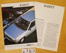 OPEL KADETT LS GL GT GSI CABRIO CARAVAN Prospectus + techniques 24+6 p Fr  7/87 comprar usado  Enviando para Brazil