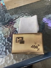 Vintage goldtone powder for sale  ST. NEOTS