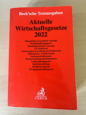 Beck aktuelle wirtschaftsgeset gebraucht kaufen  Gilching
