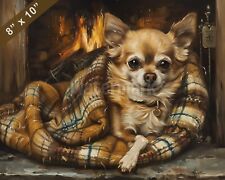 Chihuahua dog painting d'occasion  Expédié en Belgium