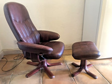 Genuine leather armchair for sale  SPALDING