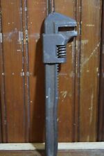 FERRAMENTA MANUAL DÉCADA DE 1930 9 POLEGADAS CHAVE AUTOMÁTICA 2" BOCA QUADRADA AJUSTÁVEL FORJADA EMPOEIRADA ENFERRUJADA comprar usado  Enviando para Brazil