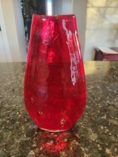 Red translucent vase for sale  Bethlehem