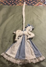 PANO DE PÔNEI VINTAGE “CAVALO” VASSOURA ou CAPA ESFREGÃO COSTURADO EM CASA FEITO À MÃO MUITO BOM, usado comprar usado  Enviando para Brazil