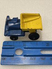 Mini caminhão basculante vintage - corpo de aço azul/amarelo comprar usado  Enviando para Brazil