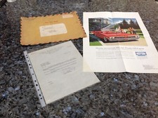 Pontiac factory correspondence for sale  YORK