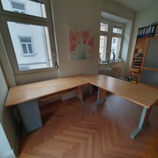 Eckschreibtisch buche echtholz gebraucht kaufen  Radolfzell am Bodensee