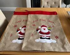 Christmans santa sacks for sale  TARPORLEY