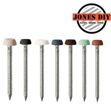 UPVC POLY TOP PINOS PLÁSTICO CABEÇA FÁSCIA FIXAÇÕES POLÍMERO 25MM 30MM 40MM 50MM comprar usado  Enviando para Brazil