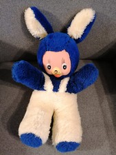 Plüschhase gummigesicht blau gebraucht kaufen  Ebersbach