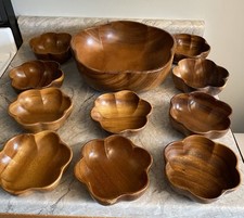monkey pod salad set for sale  Woodstock