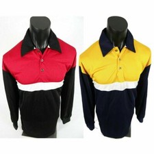 Camiseta polo masculina listrada azul dourada ou vermelha preta WEATHERGEAR RETRÔ ORIGINAL comprar usado  Enviando para Brazil