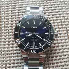 Oris Aquis Date 43,5mm Deep Blue RELÓGIO AUTOMÁTICO 01 733 7730 4135-07 8 24 05,5 comprar usado  Enviando para Brazil