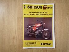 Simson super brd gebraucht kaufen  Bad Emstal