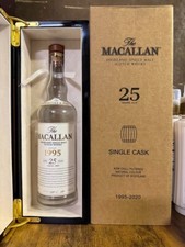 Macallan 25 anos Highland Scotch Whisky Single Malt garrafa vazia com caixa usada comprar usado  Enviando para Brazil