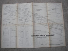 Planos de aeronaves em escala de controle remoto de monoplano anular Lee Richards modelo em escala 33" asa comprar usado  Enviando para Brazil