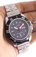 ALBA Diver Automatic Męski Niebieska tarcza D / D Roboczy zegarek na rękę Pasek ze stali nierdzewnej, używany na sprzedaż  Wysyłka do Poland