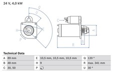 Bosch anlasser starter gebraucht kaufen  Oberlungwitz