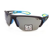 Óculos de sol Cebe S'Track L preto azul com lentes espelhadas prata cinza zona CBSTL13 comprar usado  Enviando para Brazil